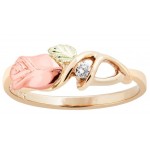 Genuine Diamond Accent Rose Ladies' Ring - by Landstrom's